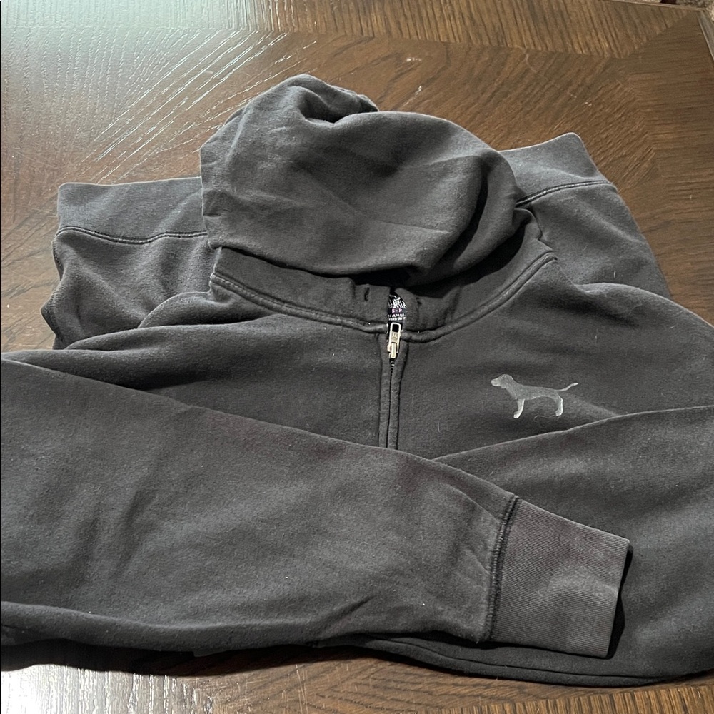 Victoria's Secret Charcoal Zip-Up Sweater